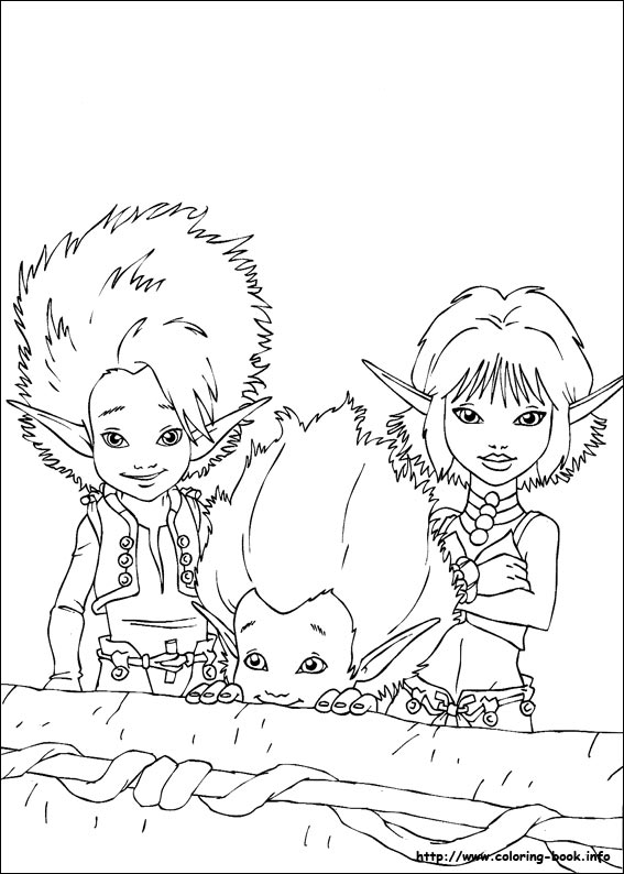 Arthur and the minimoys coloring picture